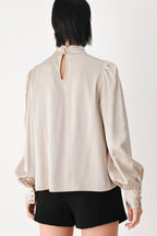 GOLDEN HOUR HIGH NECK BLOUSE