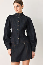 MODERN PREP DENIM TOP