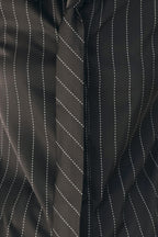 CITY AFTER DARK TIE FRONT STRIPED TOP