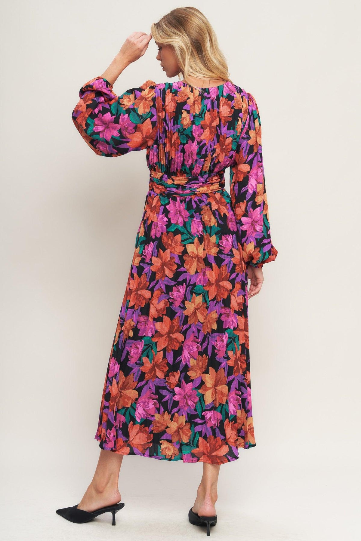 OUR BEAUTIFUL LOVE WOVEN MIDI DRESS