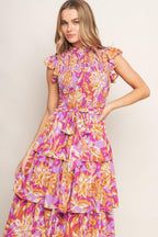 GETTING STARTED WOVEN MIDI DRESS
