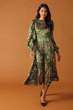 MOMENTS OF CLARITY WOVEN MIDI DRESS