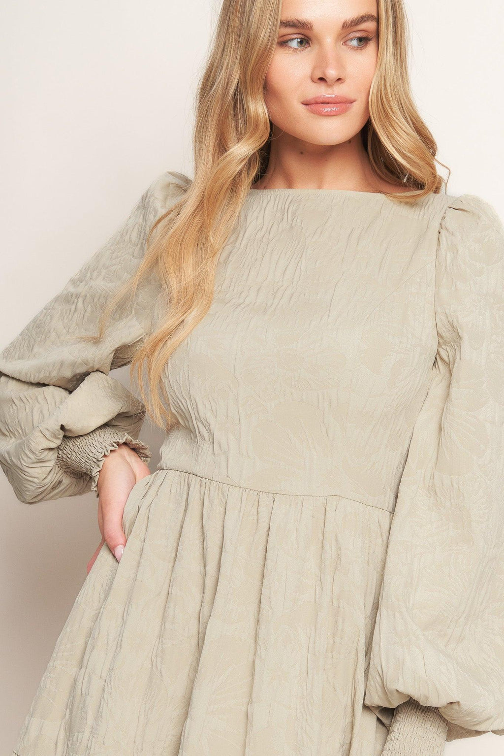 NEBULA NIGHTS WOVEN MIDI DRESS