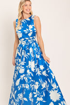 SAPPHIRE FANTASY BLUE WOVEN MAXI DRESS