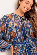BOHEMIAN TAPESTRY WOVEN MIDI DRESS