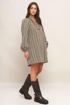 DESERT DUST WOVEN MINI DRESS