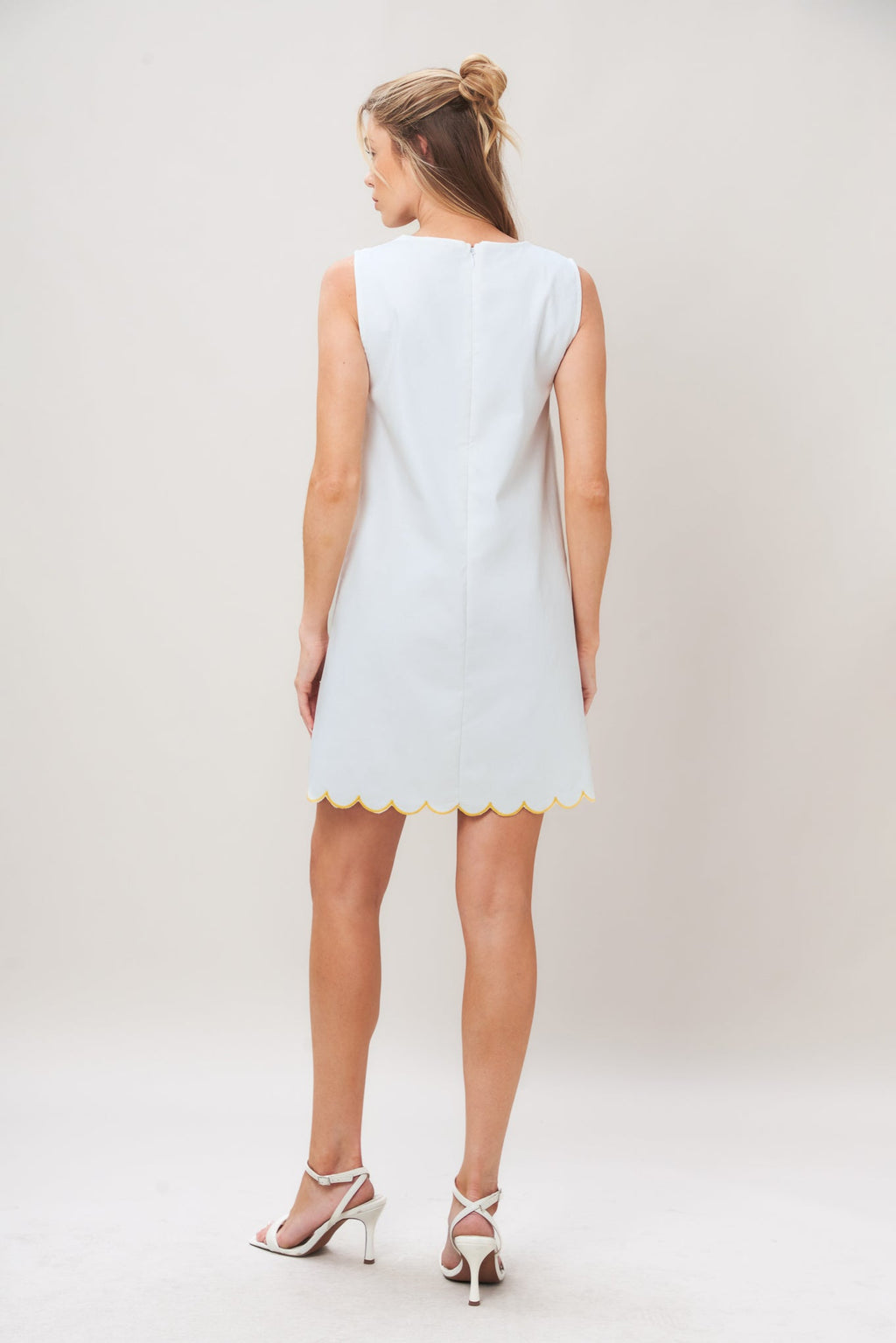 SWEET AS SUNSHINE WOVEN MINI DRESS