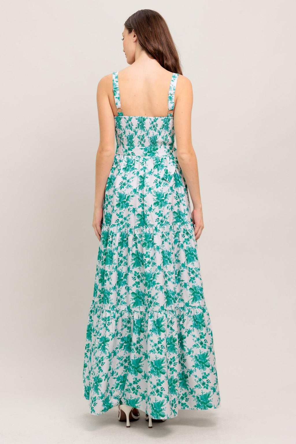 LOVE GROWS HERE WOVEN MAXI DRESS