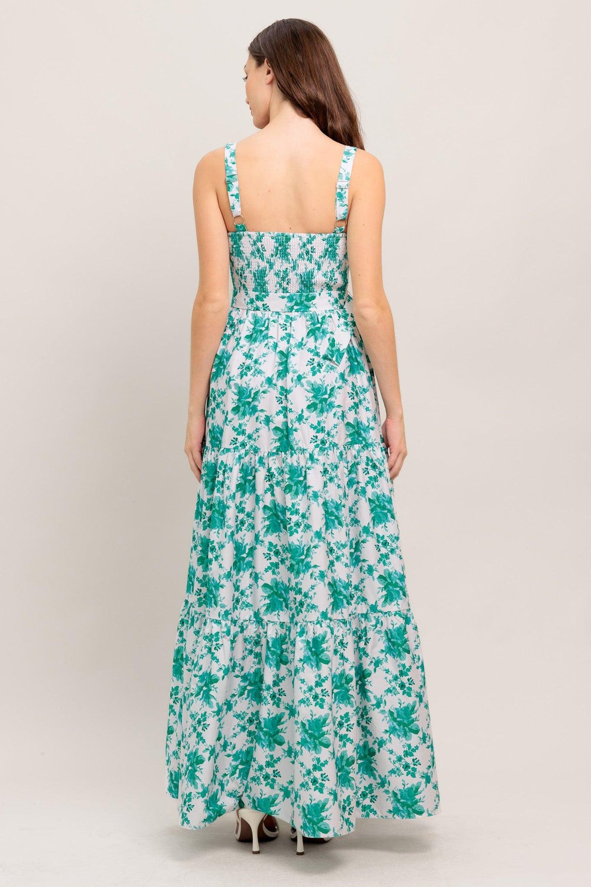 LOVE GROWS HERE WOVEN MAXI DRESS