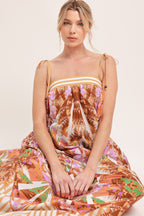 PALM OASIS WOVEN MAXI DRESS
