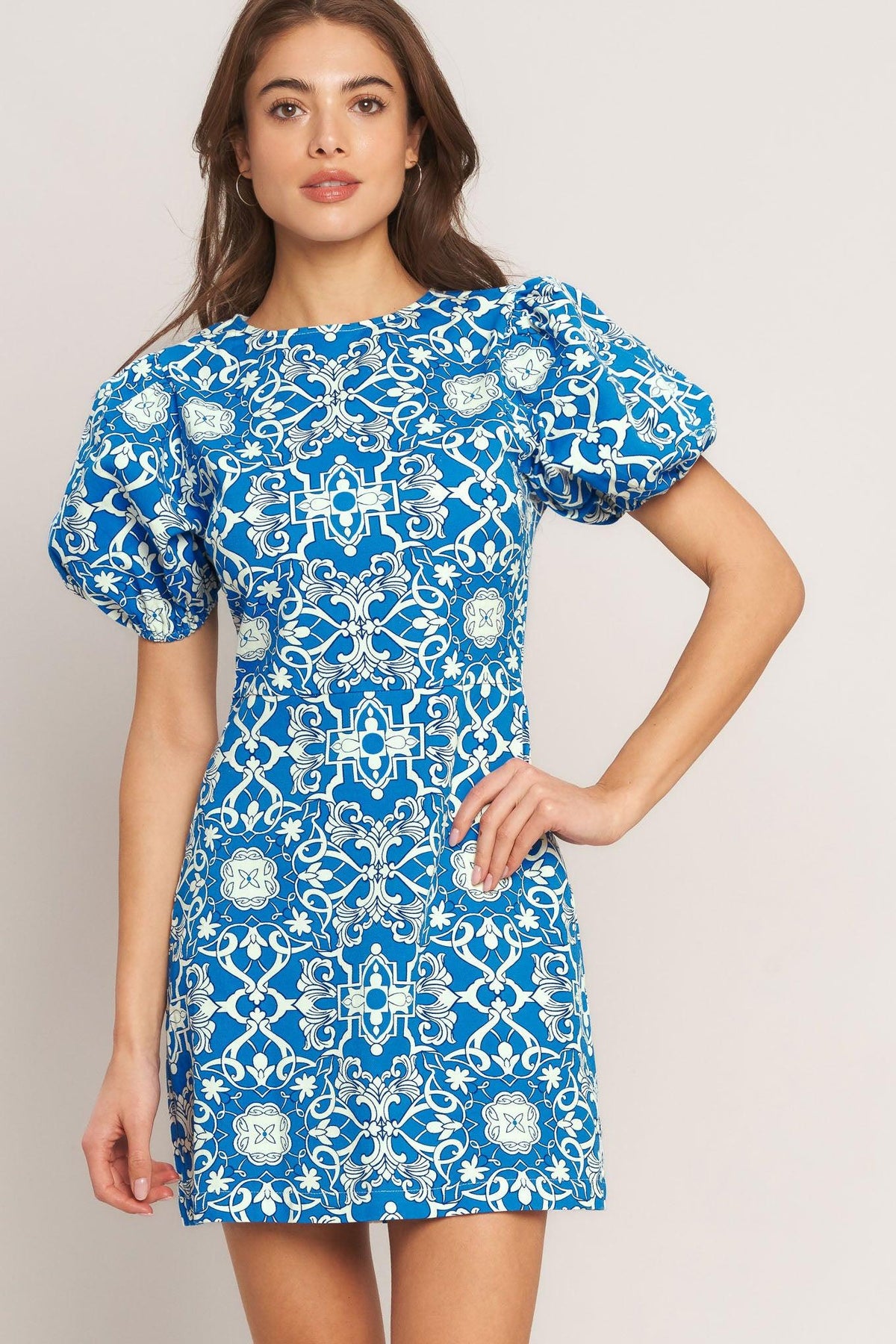 CITY VIBE WOVEN MINI DRESS