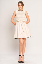 LOVELY ESCAPE WOVEN MINI DRESS
