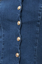 MODERN SWEET DENIM MINI DRESS