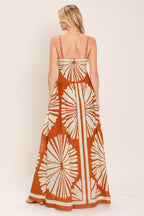 SAFFRON SHORES WOVEN MAXI DRESS