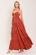 AMBER WAVE WOVEN MAXI DRESS