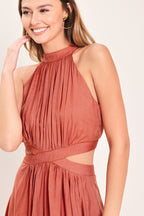 HOT GIRL WOVEN MAXI DRESS