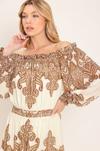 BELLA TERRA WOVEN MAXI DRESS