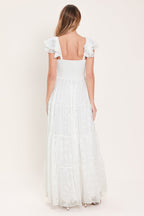 ANGELIC GARDEN WOVEN MAXI DRESS