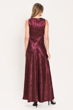 LUMINOUS CHAMPAGNE KISS WOVEN MAXI DRESS