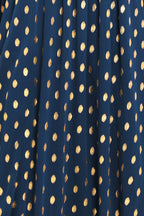 SHIMMERING SKY AFFECTION WOVEN MIDI DRESS