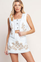 ALL EYES ON YOU WOVEN VEST
