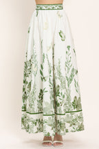 GREENHOUSE ROMANCE WOVEN MAXI SKIRT