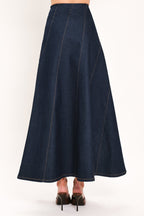 INDIGO SWAY DENIM ANKLE SKIRT