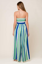RIVERSIDE SIPS WOVEN JUMPSUIT