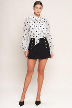 PARIS SERGEANT WOVEN SKORT