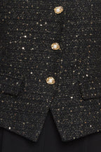 MIDNIGHT PARISIENNE WOVEN JUMPSUIT