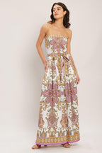 MEDITERRANEAN DREAM WOVEN JUMPSUIT