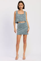Osanna Sequin Crop Top