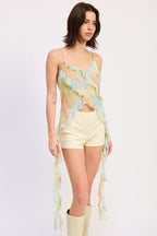 Izabella Ruffle Cami Top