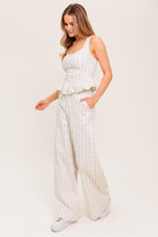 CITRUS FLOW IVORY WOVEN TOP