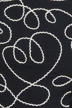 BLACK CANVAS WOVEN TOP