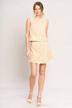 ELEVATED ESSENTIAL WOVEN TOP