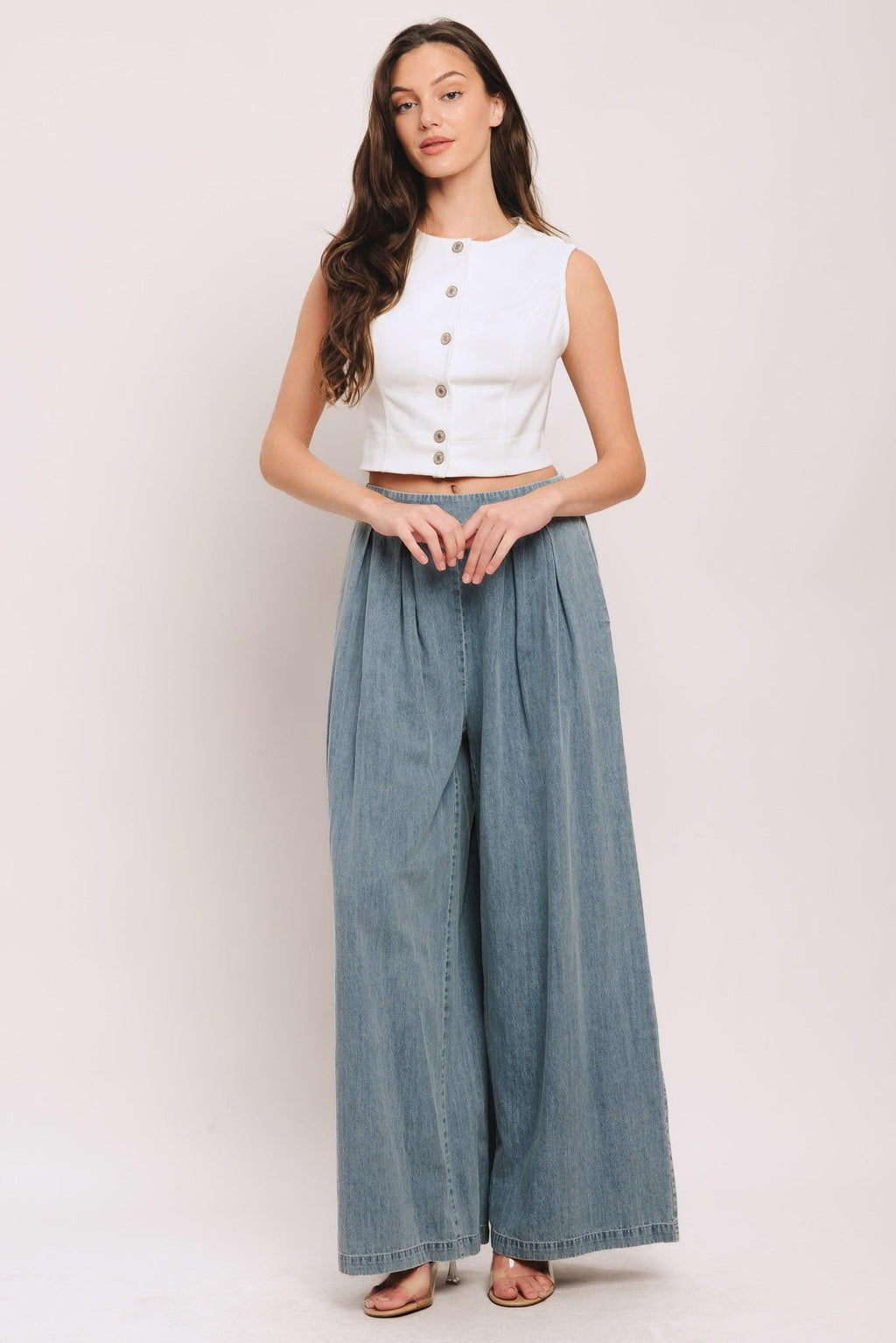 EASY WEAR WESTERN CROP TOP