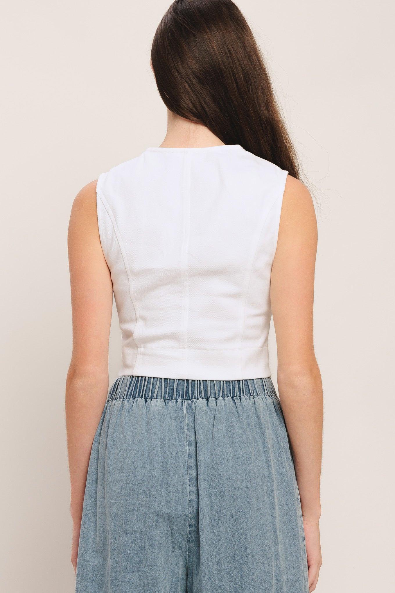 EASY WEAR WESTERN CROP TOP