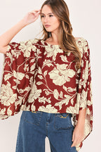 RUBY VINE INTERLUDE WOVEN TOP