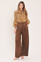 MOONLIT GARDEN BOW TIE BLOUSE