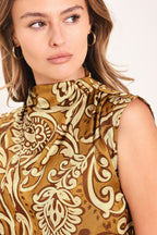 BOHEME PAISLEY WOVEN TOP