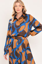 SIENNA WAVE STATEMENT WOVEN TOP