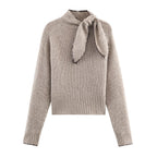 Sweet Bow Detail Knit Sweater