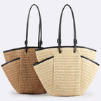 Handwoven Large Tote Beach Bag
