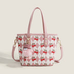 Tote bag design cherry shoulder with crossbody strap