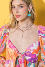 BEADED Y NECKLACE
