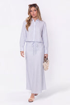 Anita Skirt (Blue Stripe)