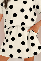 Aurelia Dot Short Sleeve Top Set