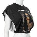 Bad Girl Y2K Graphic Top – Trendy Streetwear & Going Out Top for Women