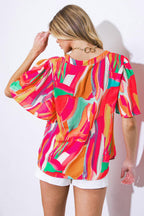 LEAN ON ME WOVEN TOP